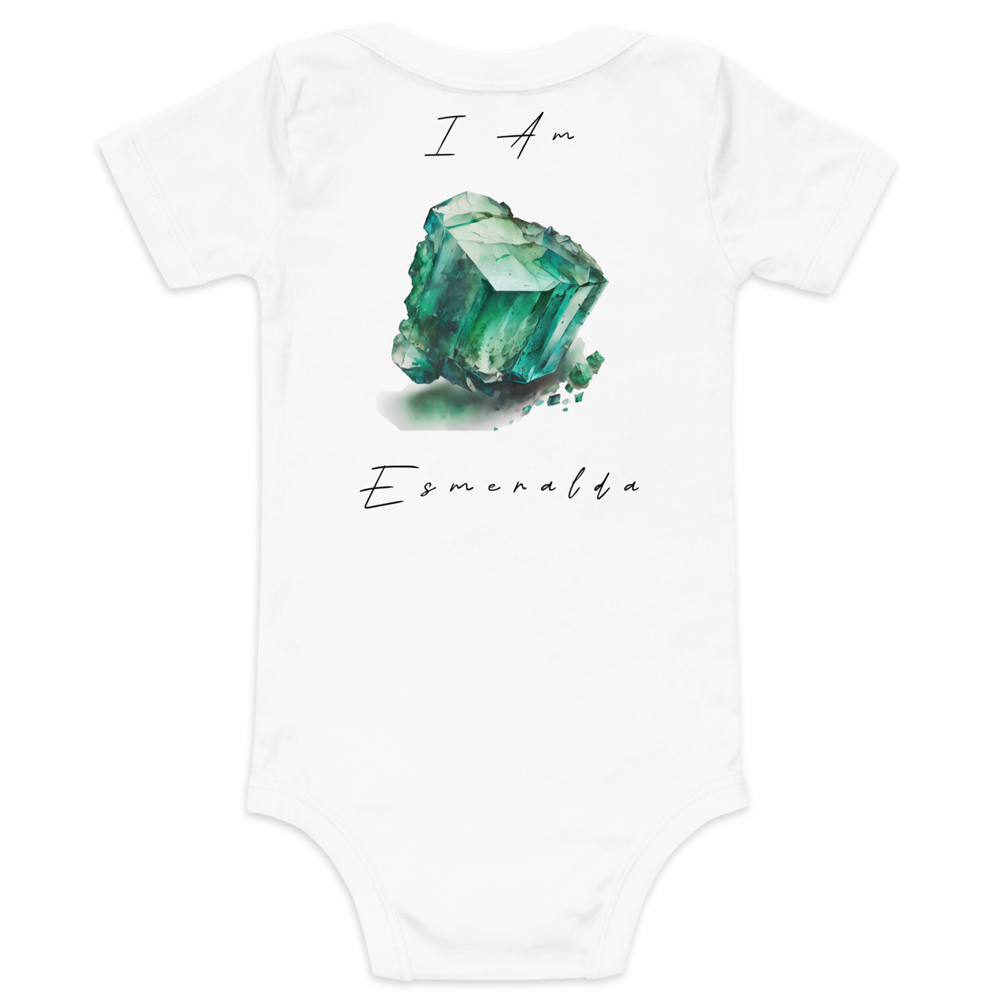 Esmeralda Baby Healing Crystal-Infused Graphic Onesie