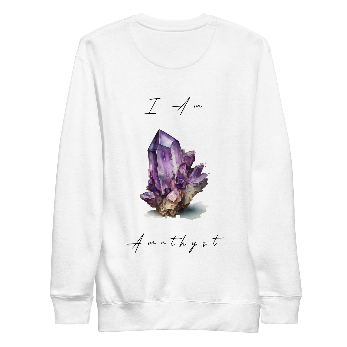 Amethyst Healing Crystal-Infused Sweatshirt