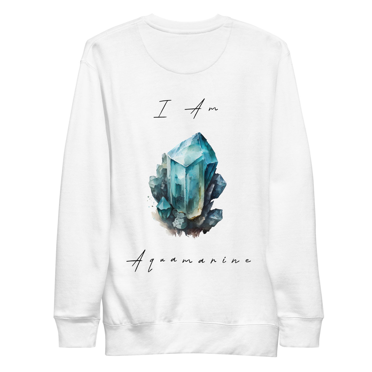 Aquamarine Healing Crystal-Infused Sweatshirt