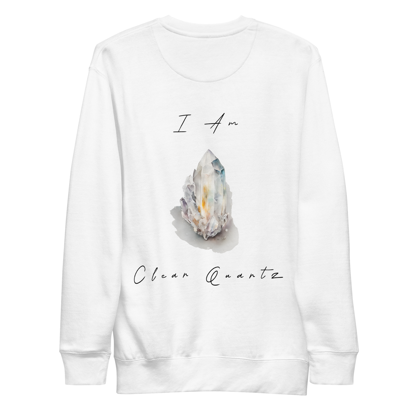 Clear Quartz Healing Crystal-Infused Sweatshirt