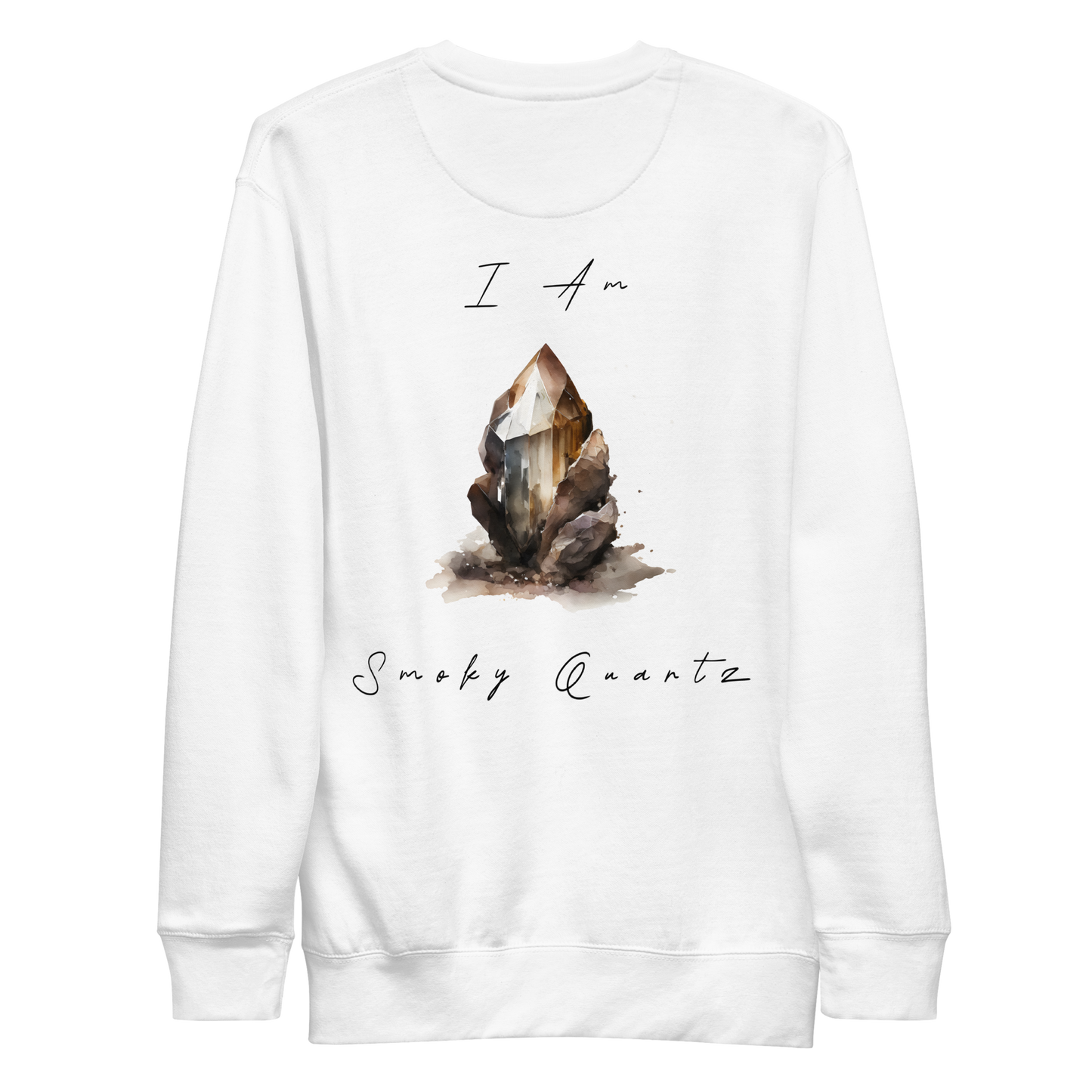 Smokey Quartz Healing Crystal-Infused Sweatshirt