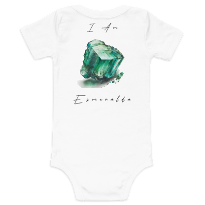 Esmeralda Baby Healing Crystal-Infused Graphic Onesie