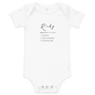 Ruby Baby Healing Crystal-Infused Graphic Onesie