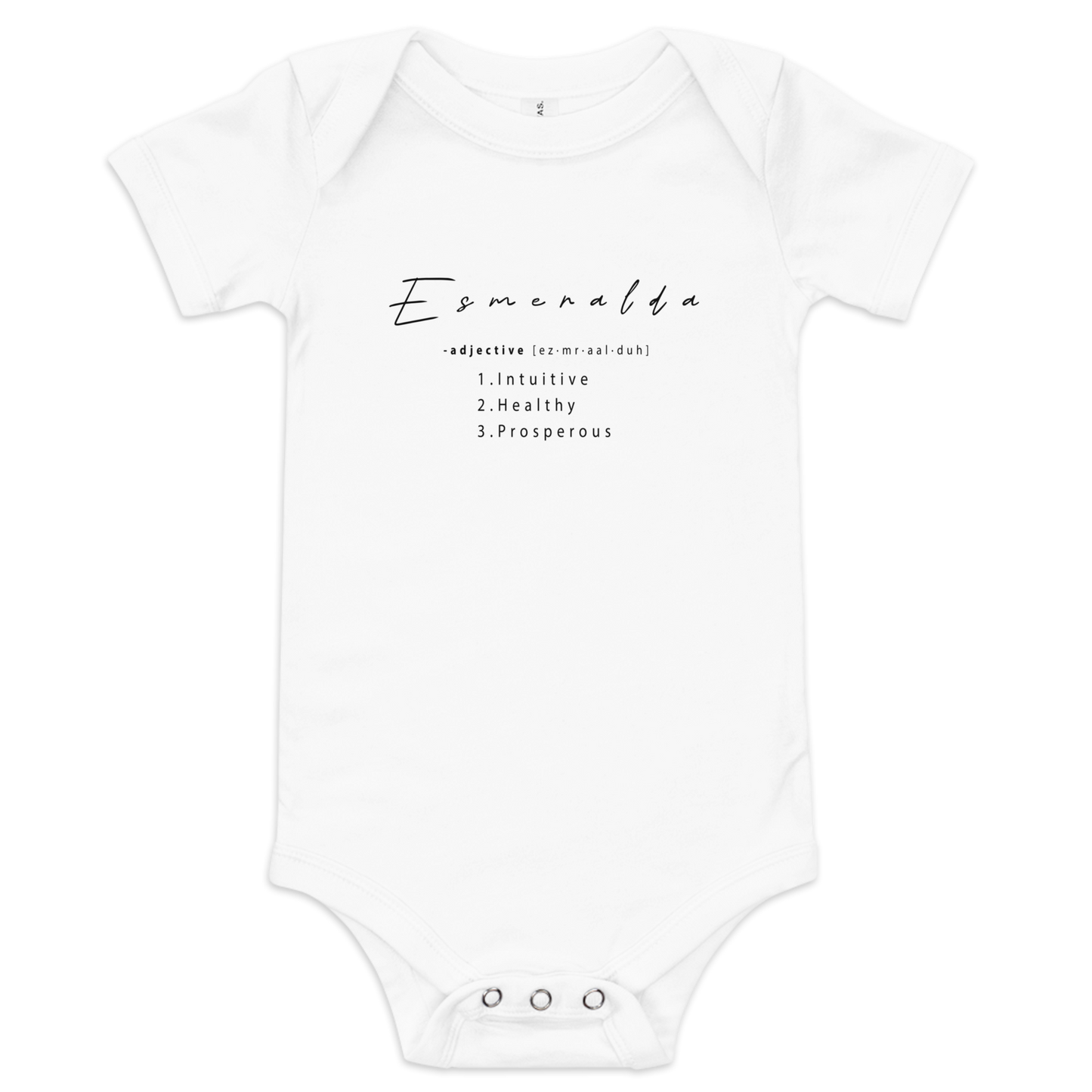 Esmeralda Baby Healing Crystal-Infused Graphic Onesie