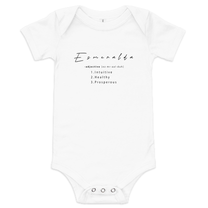 Esmeralda Baby Healing Crystal-Infused Graphic Onesie