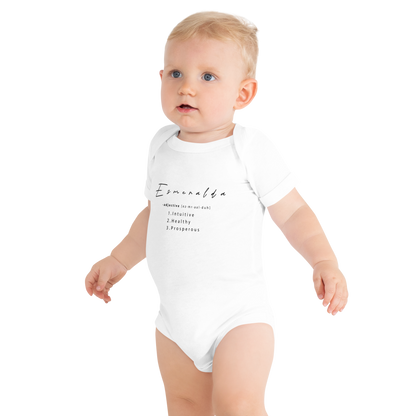 Esmeralda Baby Healing Crystal-Infused Graphic Onesie