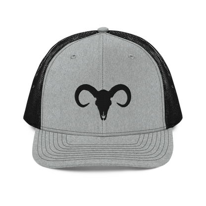 Bull Skull Authentic Mexican-Inspired Embroidered Mesh Trucker Baseball Hat