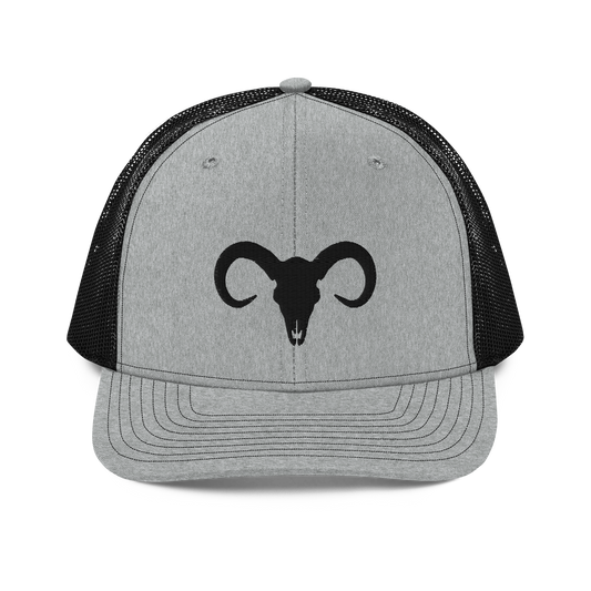 Bull Skull Authentic Mexican-Inspired Embroidered Mesh Trucker Baseball Hat
