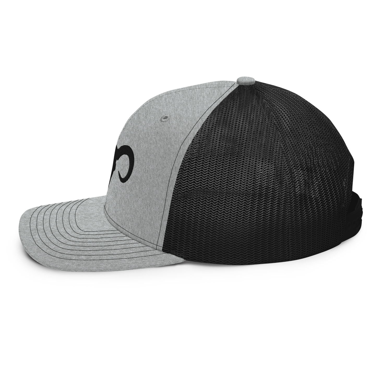 Bull Skull Authentic Mexican-Inspired Embroidered Mesh Trucker Baseball Hat