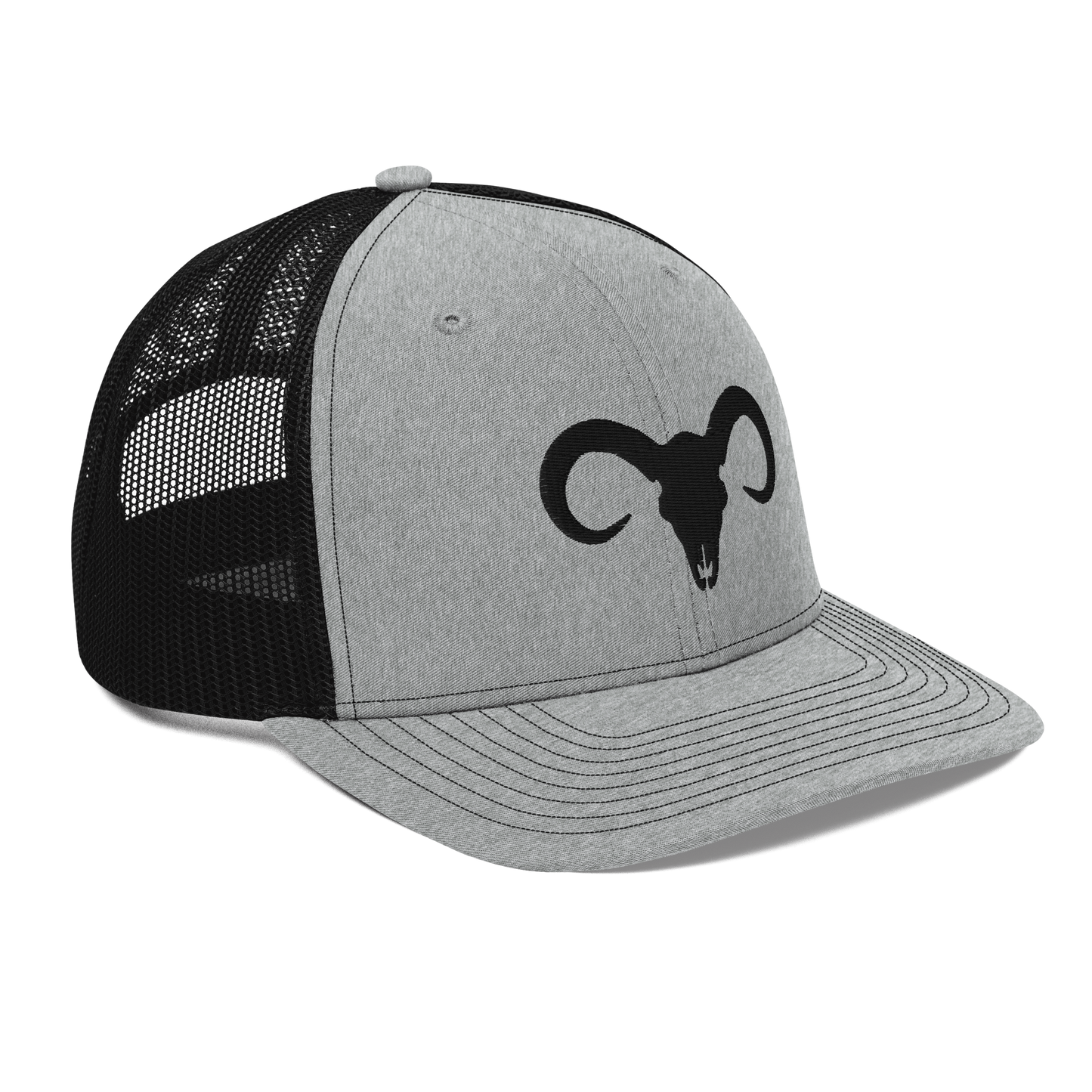 Bull Skull Authentic Mexican-Inspired Embroidered Mesh Trucker Baseball Hat