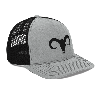 Bull Skull Authentic Mexican-Inspired Embroidered Mesh Trucker Baseball Hat