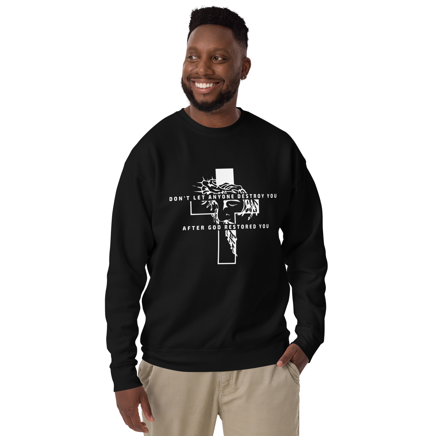 God Restored You Inspiring Graphic Sweatshirt with quotes