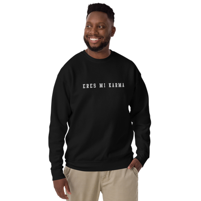 Eres Mi Karma Embroidered Authentic Mexican Graphic Quote Sweatshirt