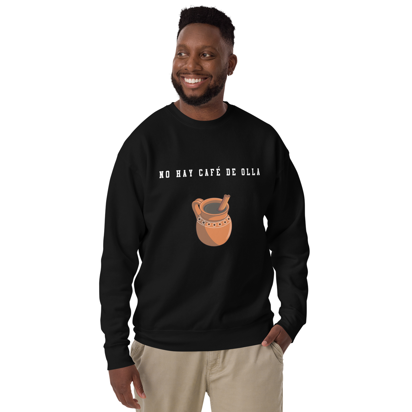 Café De Olla Couples Matching Cozy Authentic Mexican Graphic Quote Sweatshirt