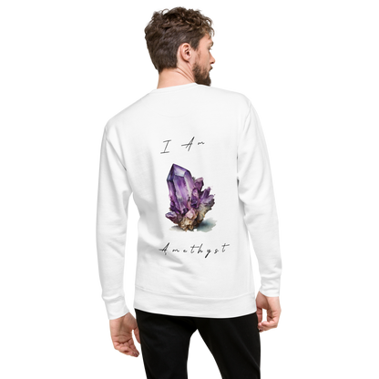 Amethyst Healing Crystal-Infused Sweatshirt
