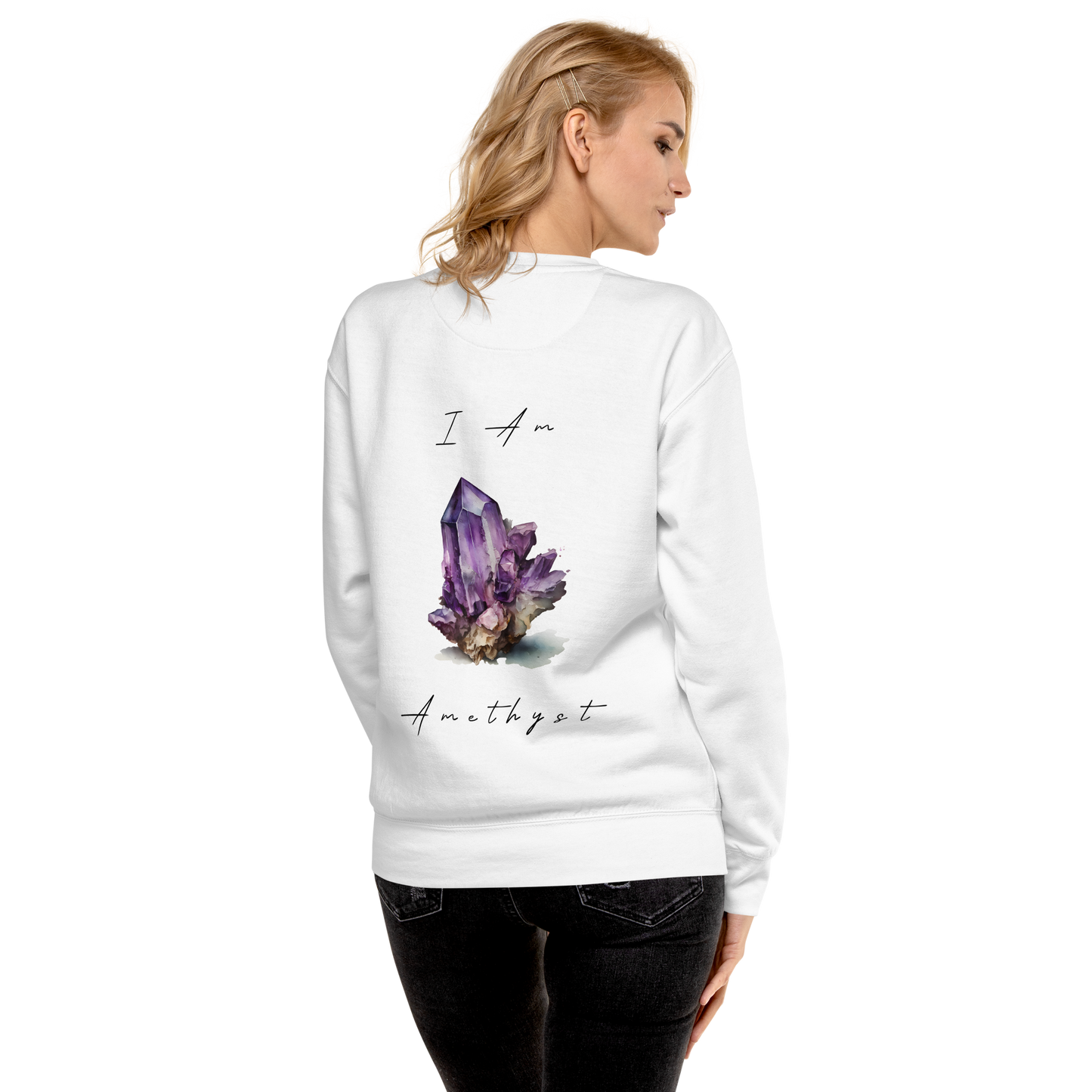 Amethyst Healing Crystal-Infused Sweatshirt