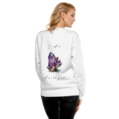 Amethyst Healing Crystal-Infused Sweatshirt