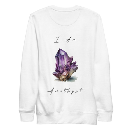 Amethyst Healing Crystal-Infused Sweatshirt