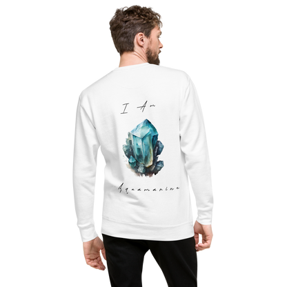 Aquamarine Healing Crystal-Infused Sweatshirt