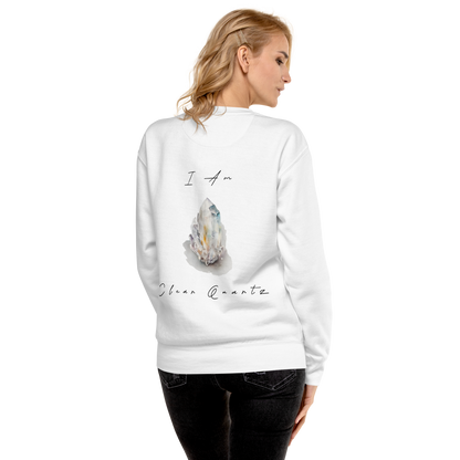 Clear Quartz Healing Crystal-Infused Sweatshirt