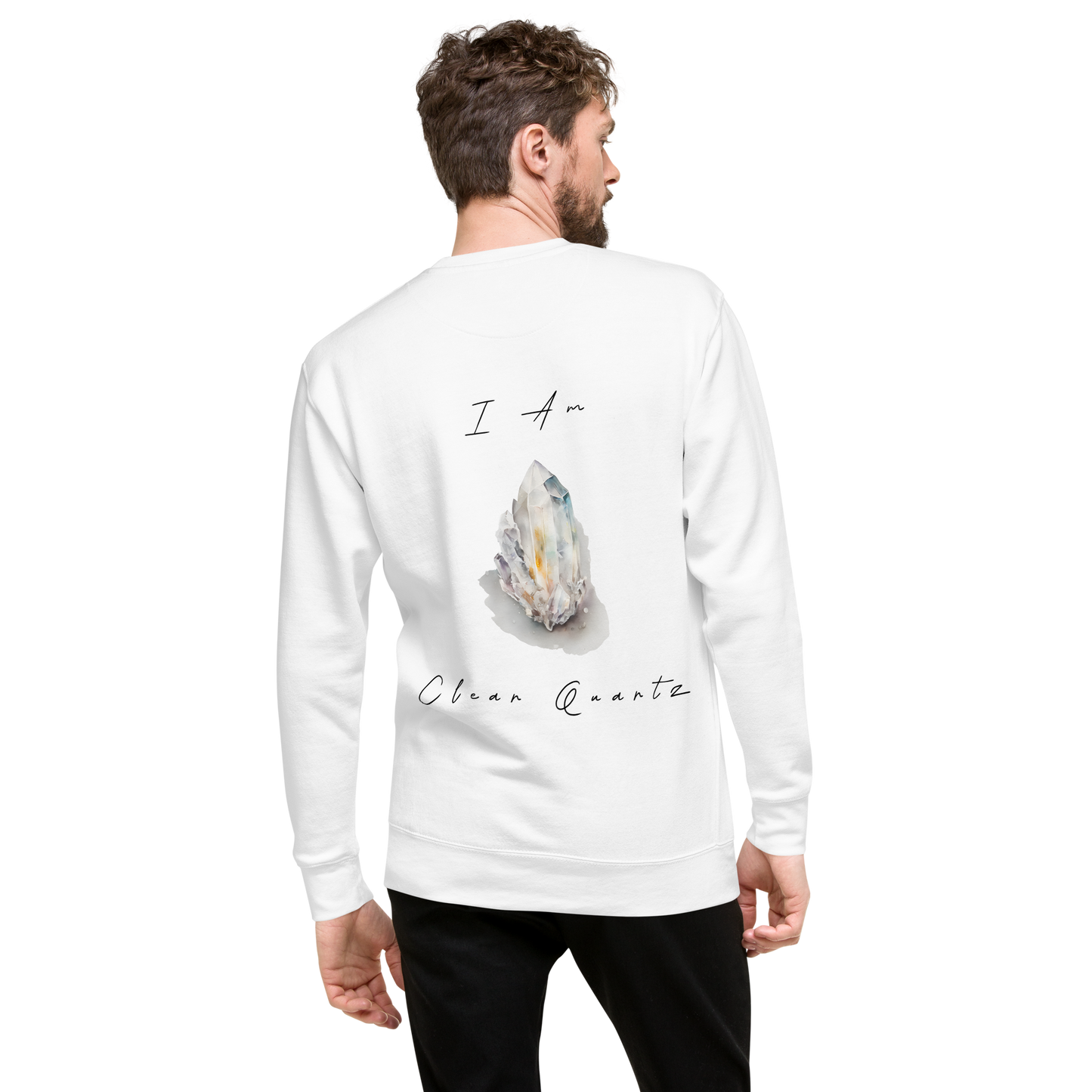 Clear Quartz Healing Crystal-Infused Sweatshirt