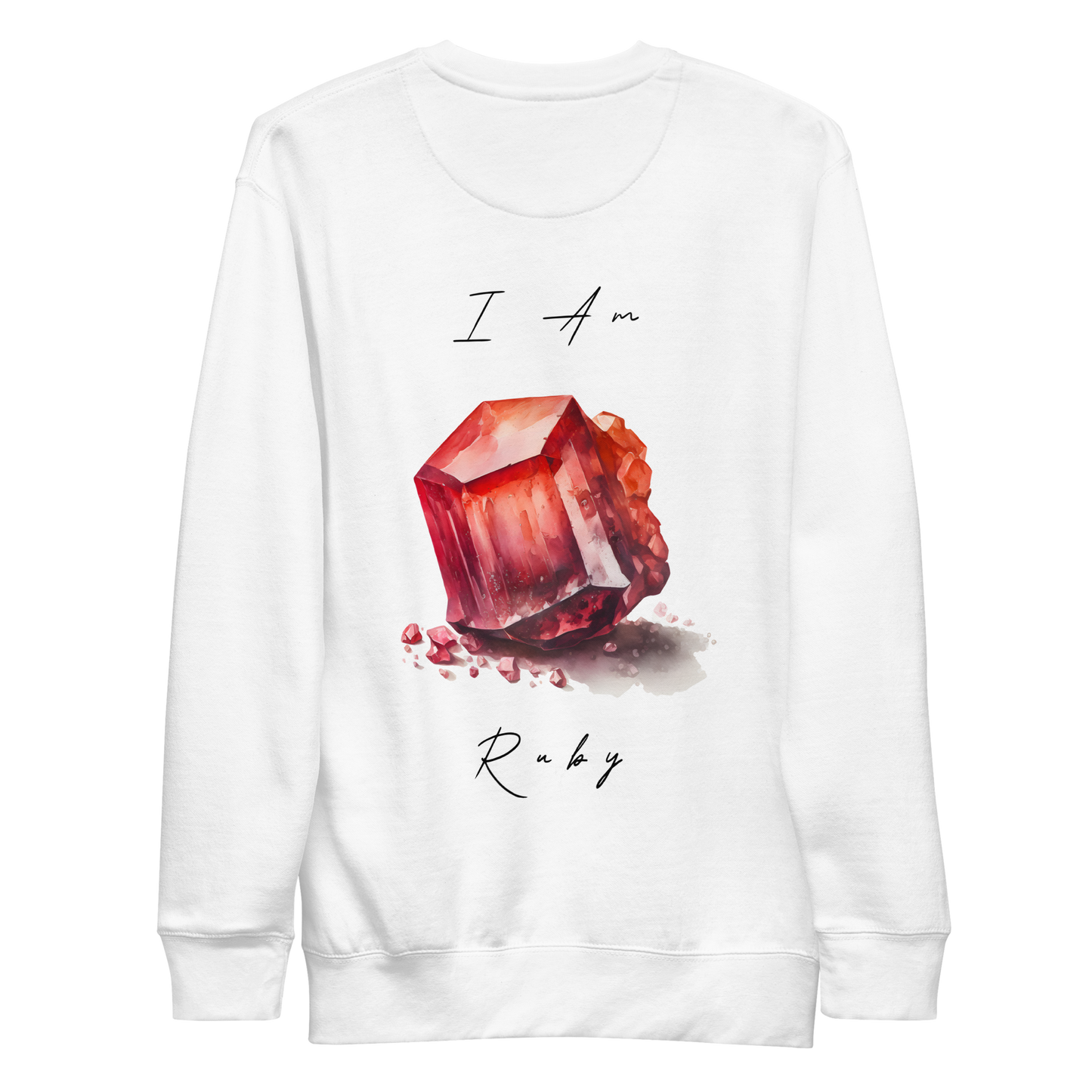 Ruby Healing Crystal-Infused Sweatshirt