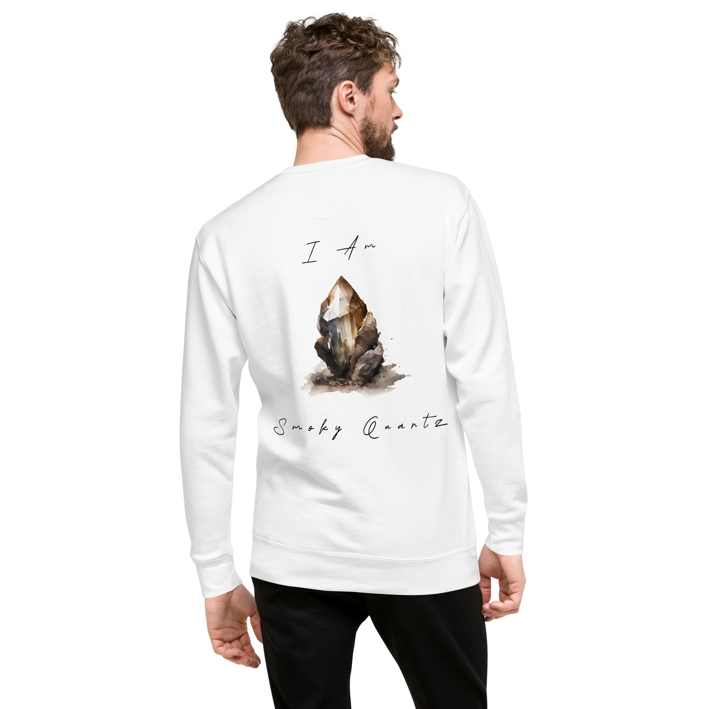 Smokey Quartz Healing Crystal-Infused Sweatshirt