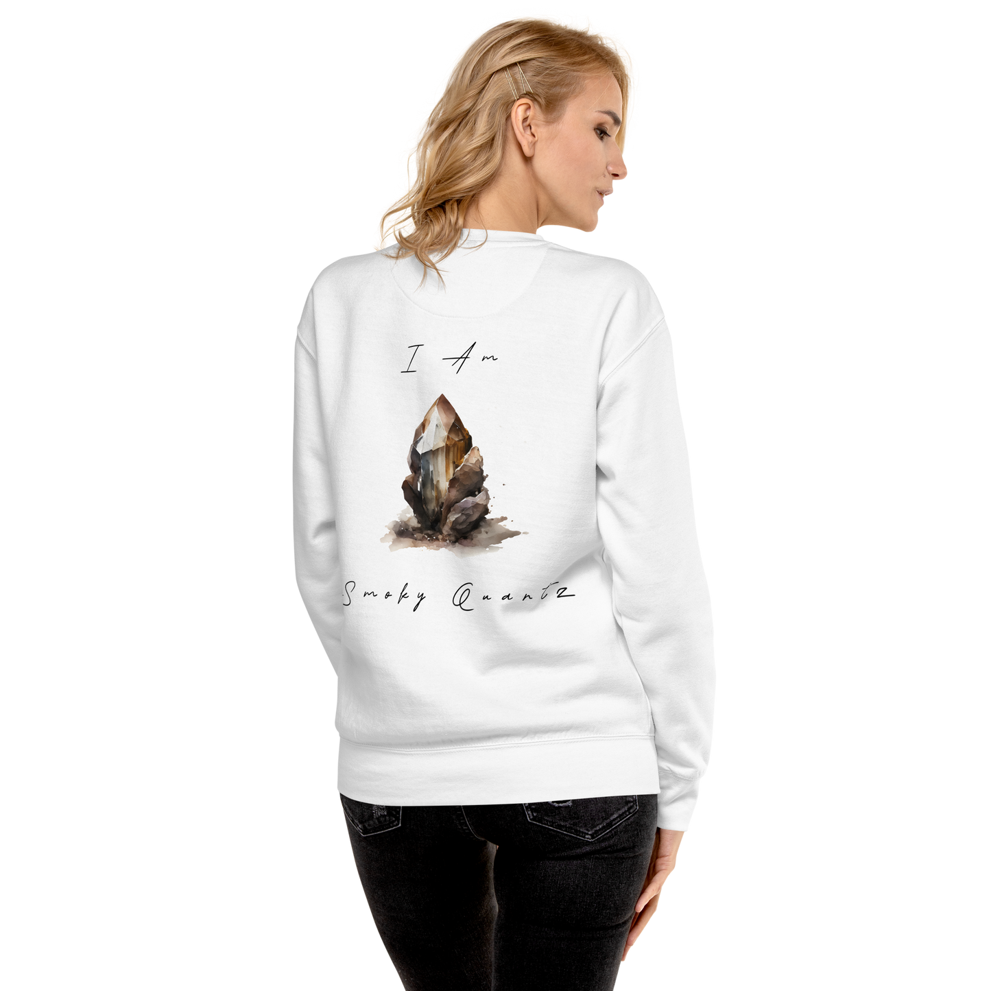 Smokey Quartz Healing Crystal-Infused Sweatshirt