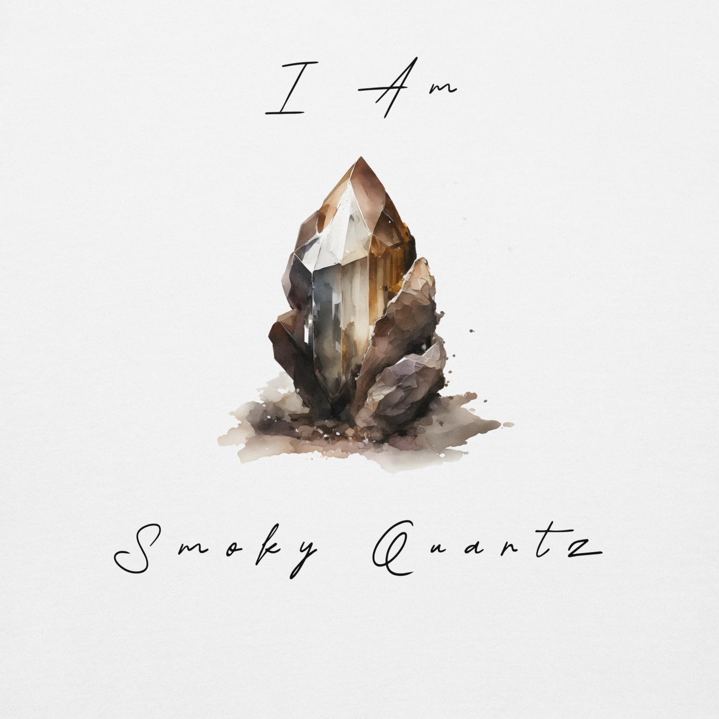 Smokey Quartz Healing Crystal-Infused Sweatshirt