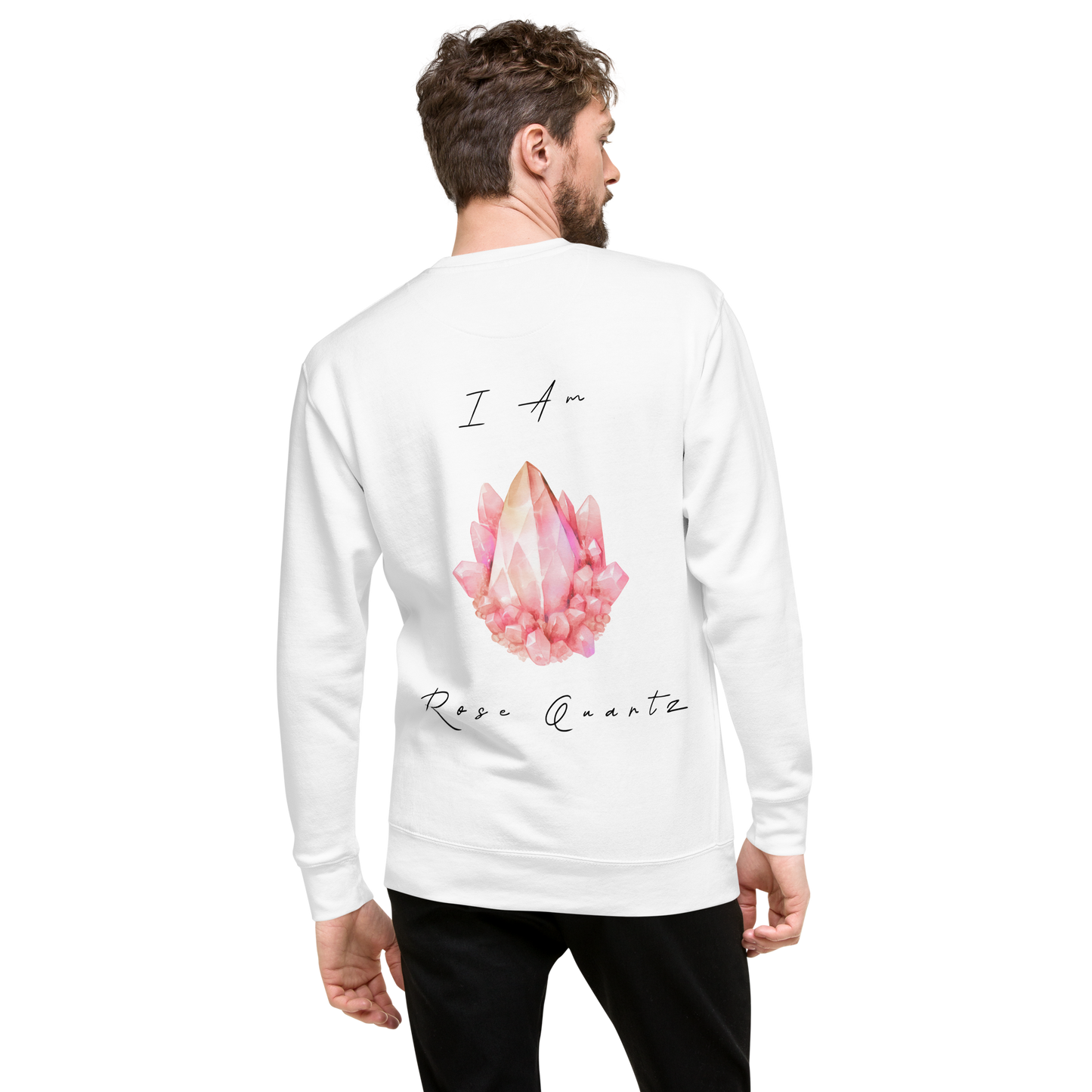 Rose Quartz Healing Crystal-Infused Sweatshirt