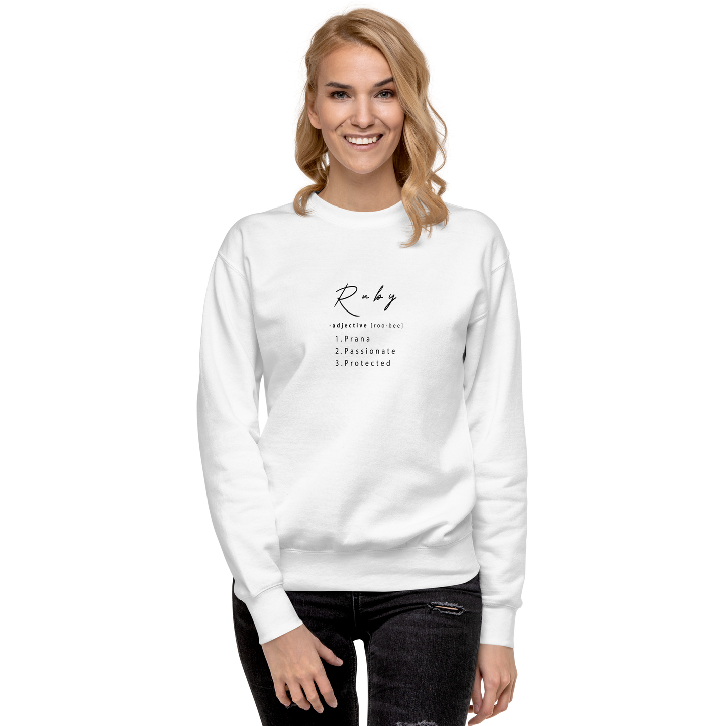 Ruby Healing Crystal-Infused Sweatshirt