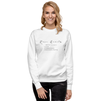 Rose Quartz Healing Crystal-Infused Sweatshirt