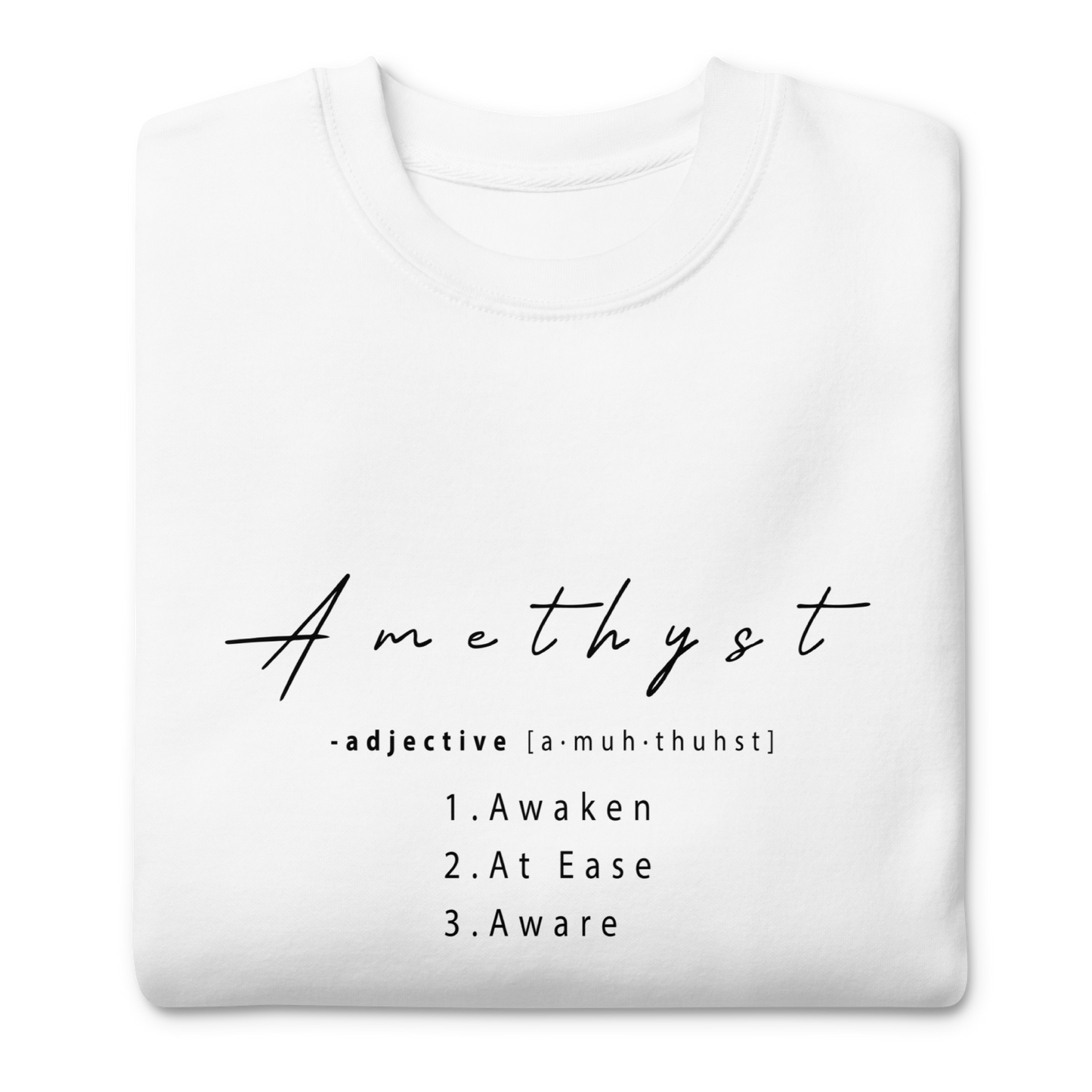 Amethyst Healing Crystal-Infused Sweatshirt