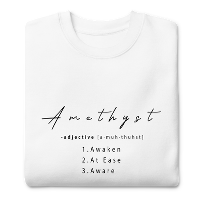 Amethyst Healing Crystal-Infused Sweatshirt