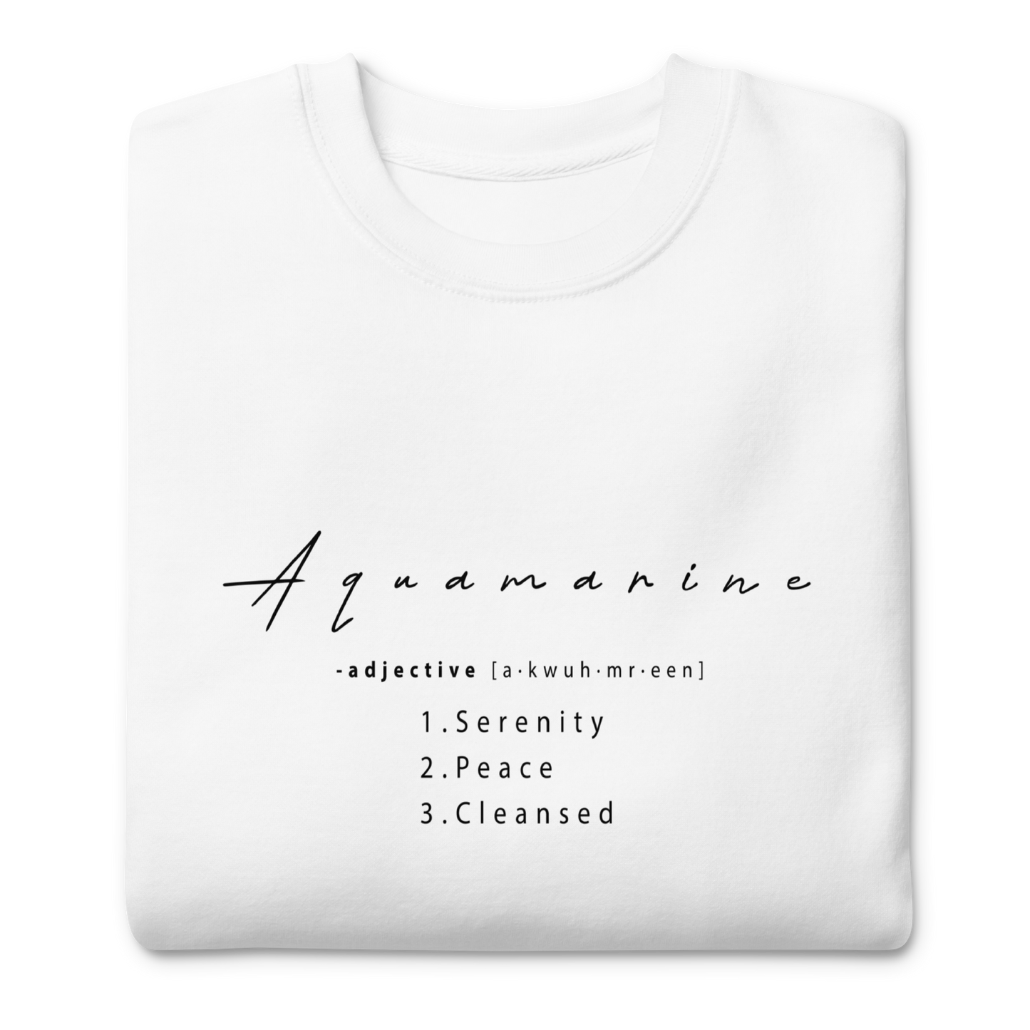 Aquamarine Healing Crystal-Infused Sweatshirt