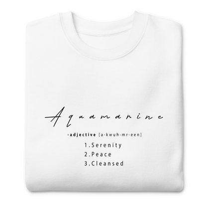 Aquamarine Healing Crystal-Infused Sweatshirt