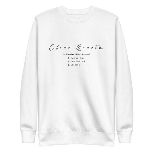 Clear Quartz Healing Crystal-Infused Sweatshirt