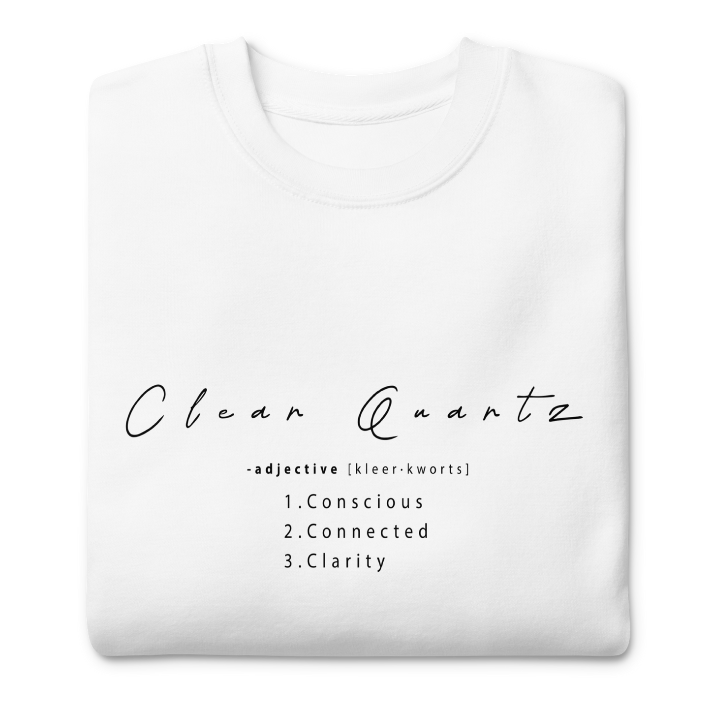 Clear Quartz Healing Crystal-Infused Sweatshirt