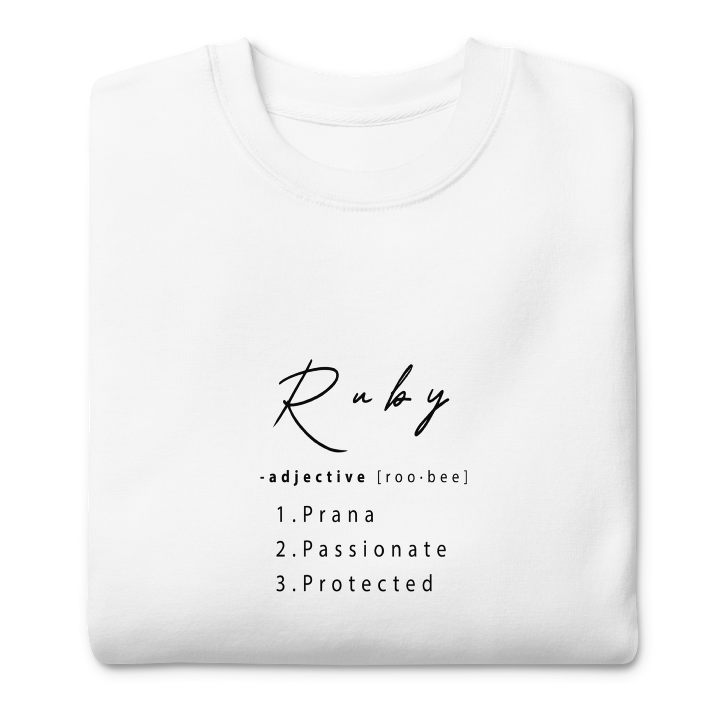 Ruby Healing Crystal-Infused Sweatshirt