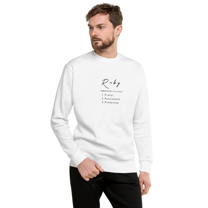Ruby Healing Crystal-Infused Sweatshirt