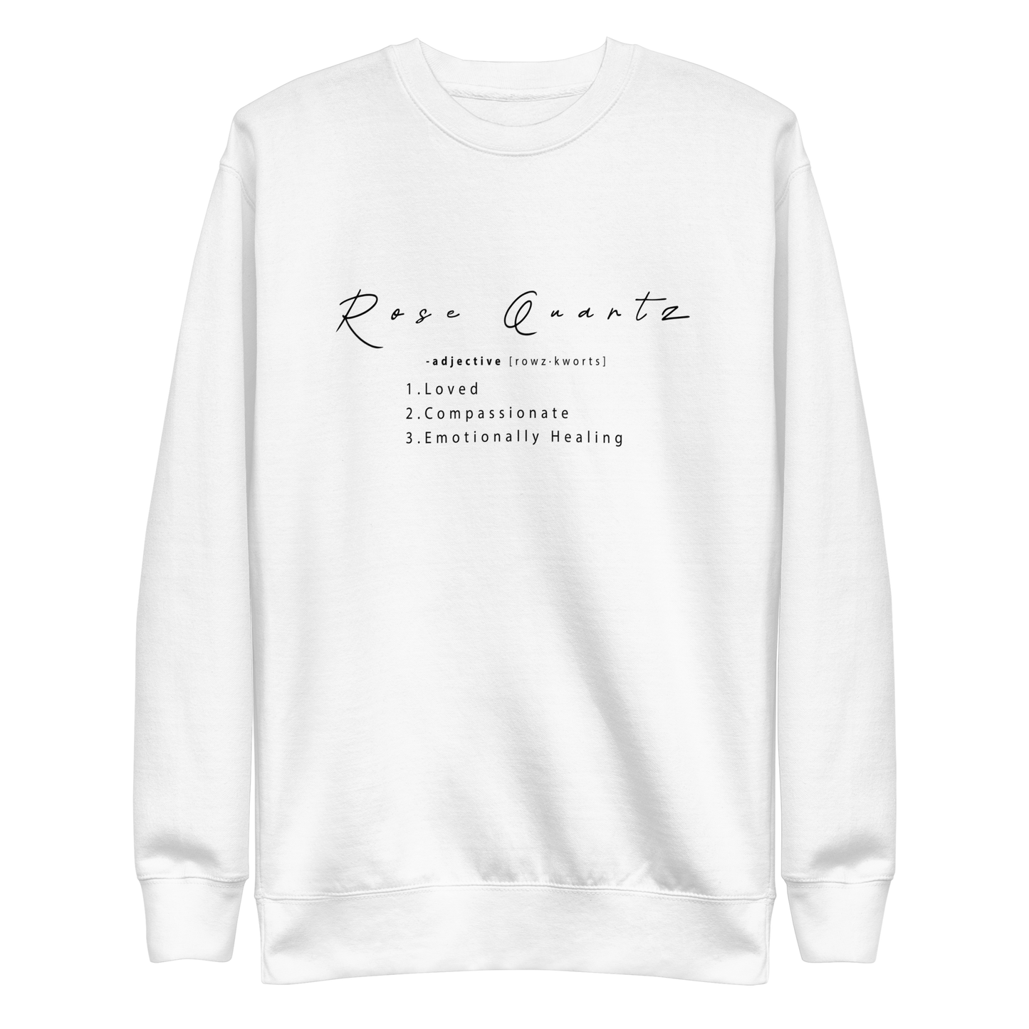 Rose Quartz Healing Crystal-Infused Sweatshirt