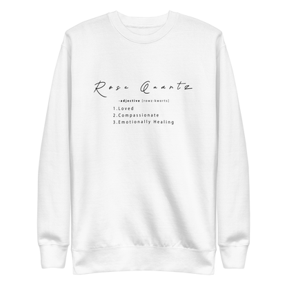 Rose Quartz Healing Crystal-Infused Sweatshirt