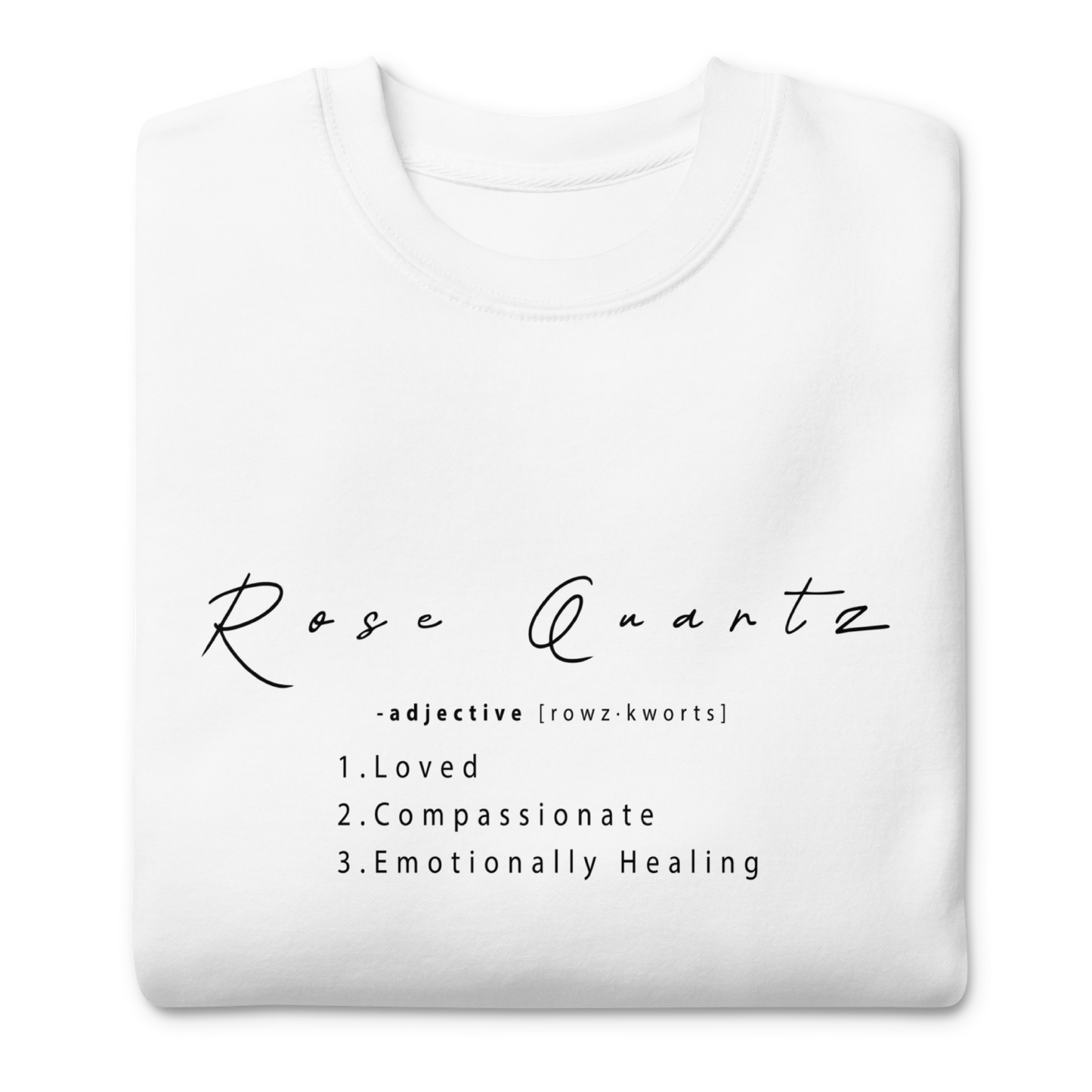 Rose Quartz Healing Crystal-Infused Sweatshirt