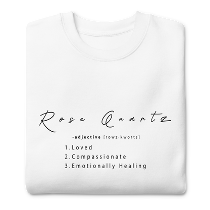 Rose Quartz Healing Crystal-Infused Sweatshirt