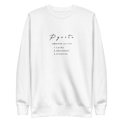 Pyrite Healing Crystal-Infused Sweatshirt