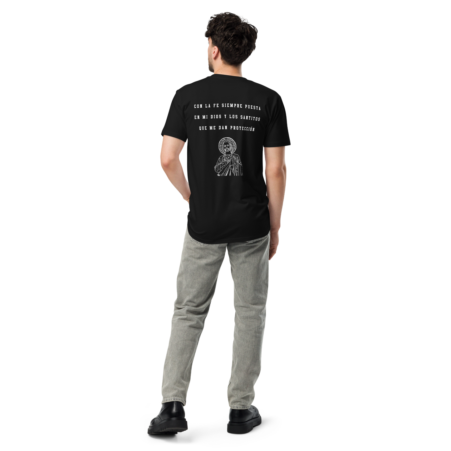 San Judas Men's Authentic Mexican Graphic Quote Tee