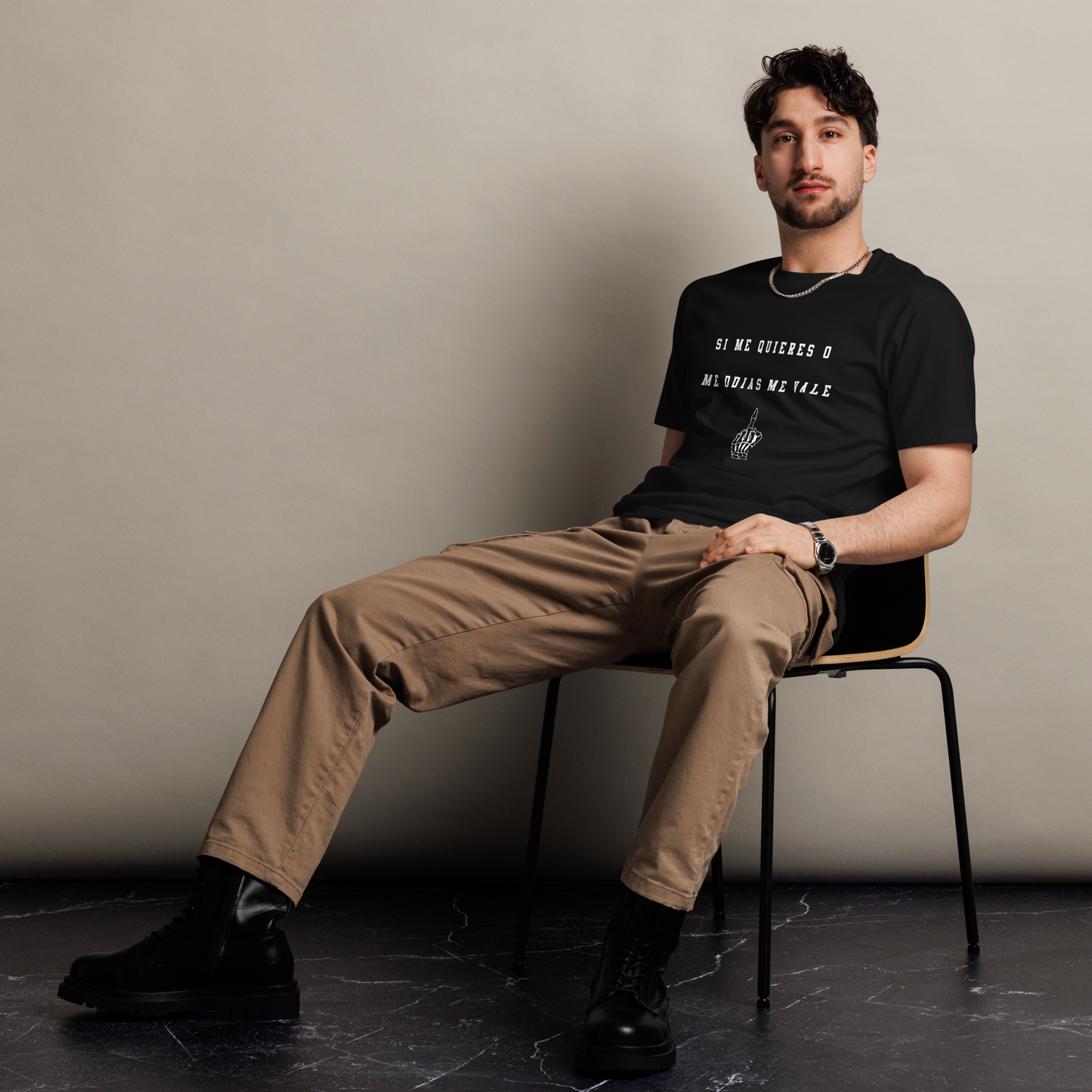 Si No Me Quieres Dicho Men's Authentic Mexican Graphic Quote Tee