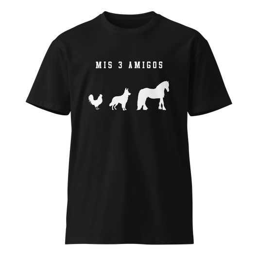 Mis 3 Amigos Men's Authentic Mexican Graphic Quote Tee