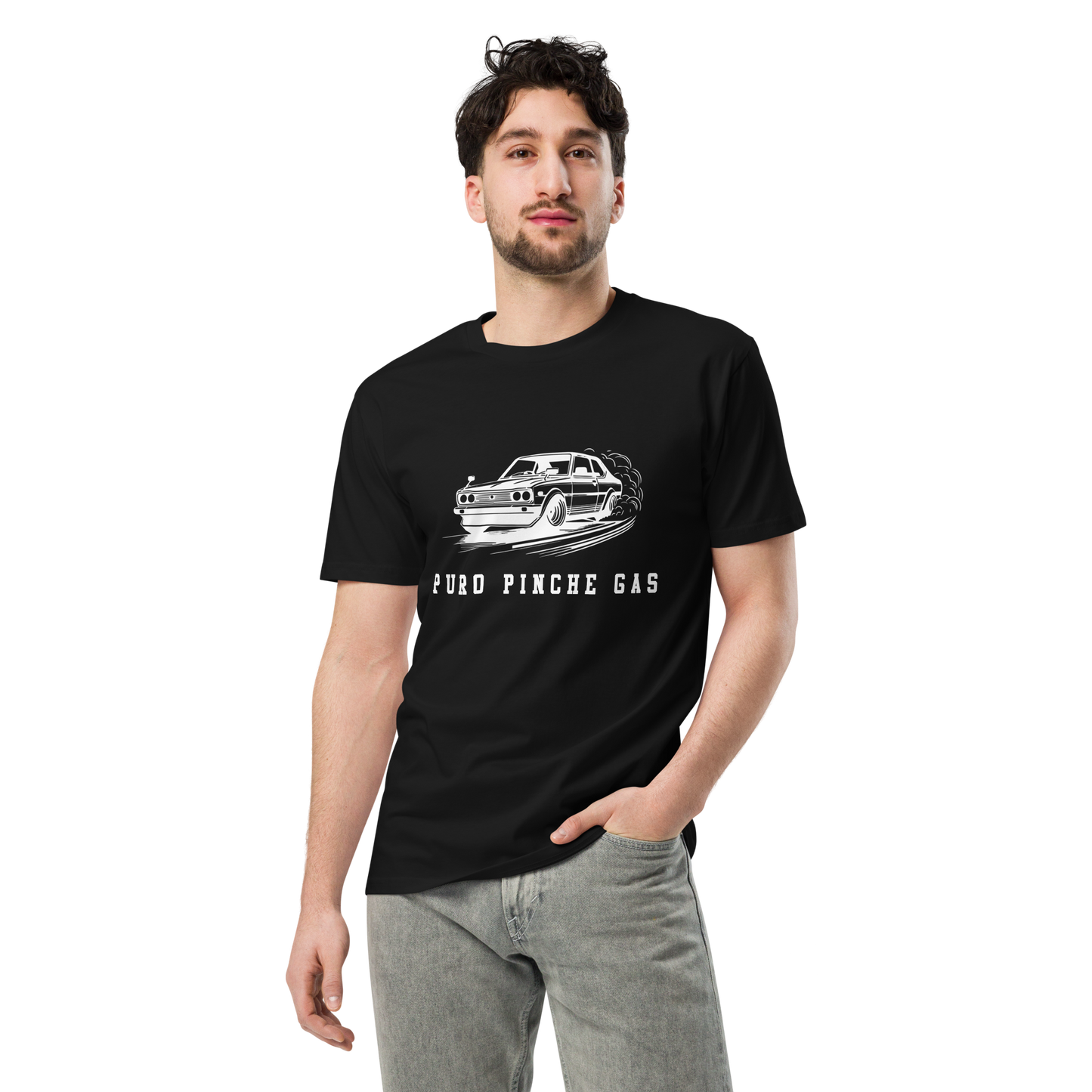 Puro Pinche Gas Men's Authentic Mexican Graphic Quote Tee