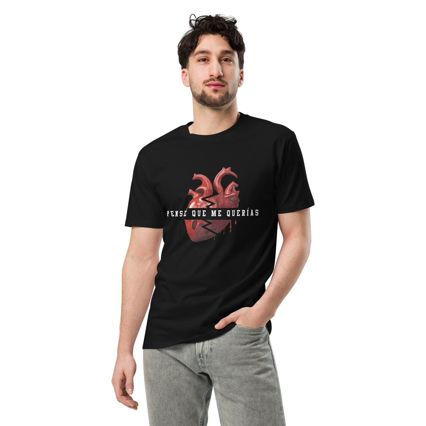 Pensé Que Me Querías Men's Authentic Mexican Graphic Quote Tee